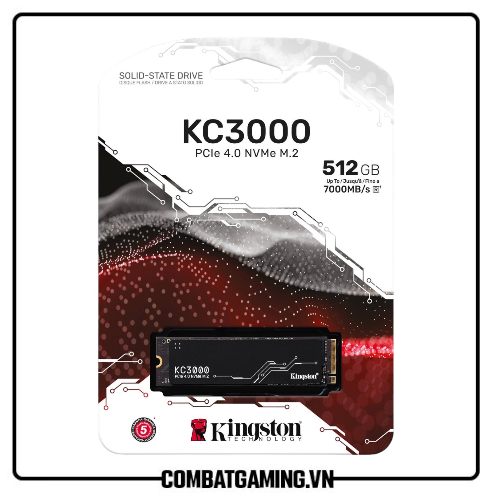 SSD Kingston KC3000 512GB | M2 NVMe | Gen 4 | 7000MB/s - 3900MB/s